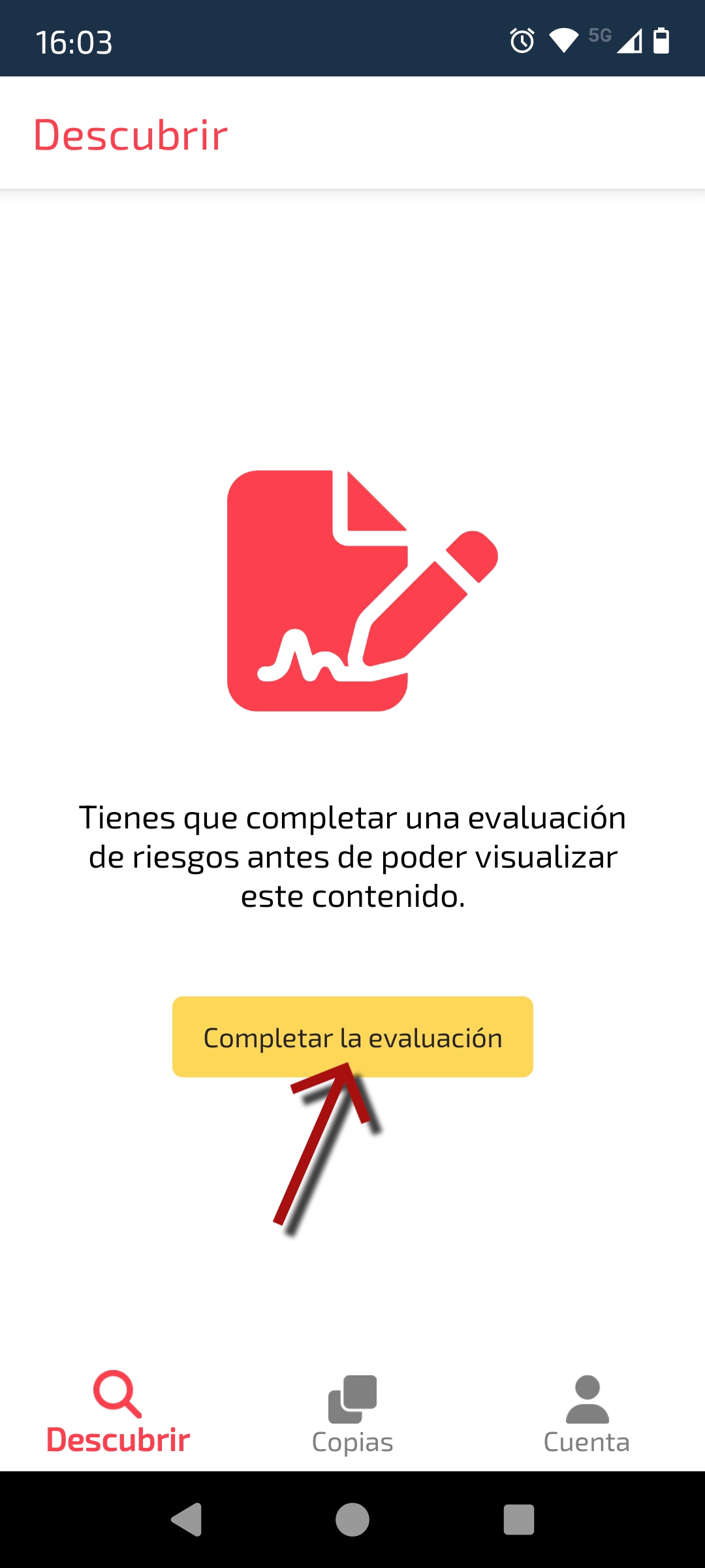 Completar avaliação